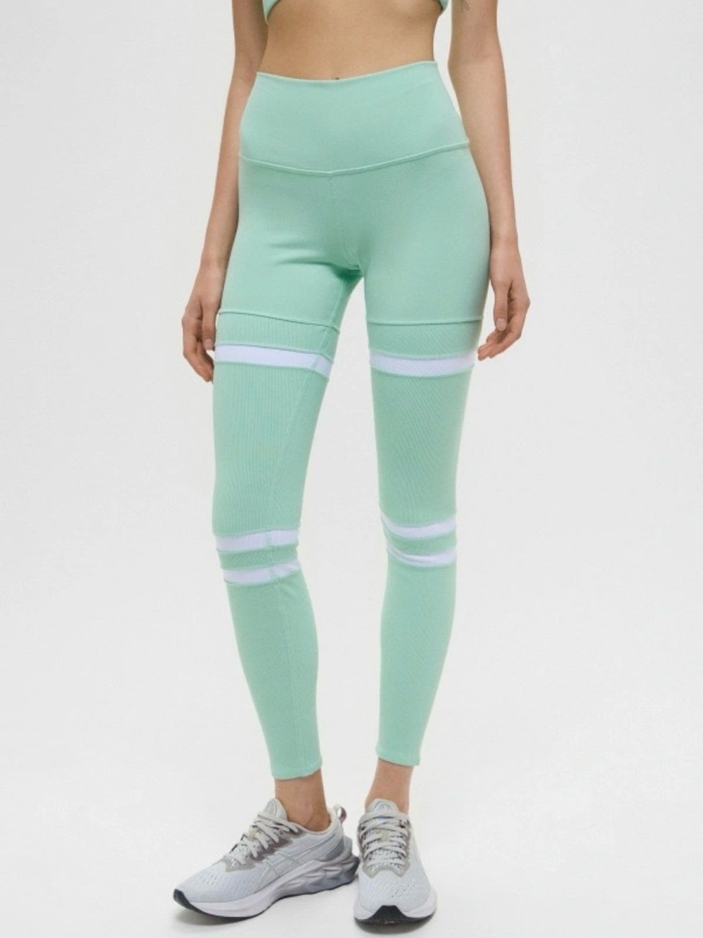 ALO Yoga Mint Leggings with Printed Logo